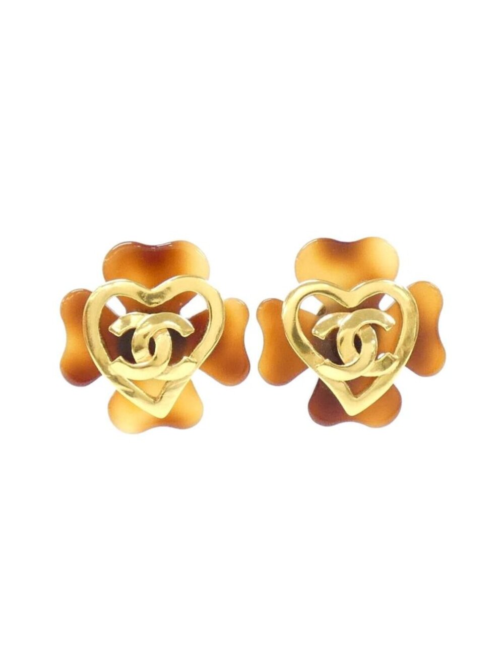 Chanel Vintage Earrings Gold